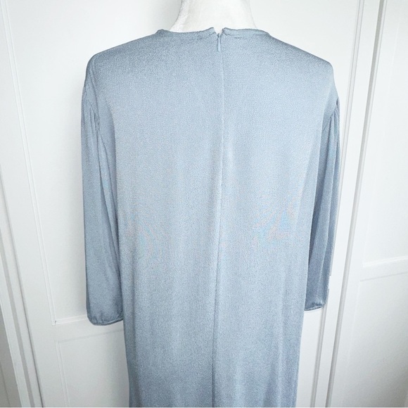 Samsoe Dress Dusty Blue Knee Length Aram S/S XL - Picture 10 of 15